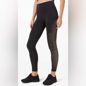 Lululemon Reveal 7/8 Tight *Velocity, Black, sz 10